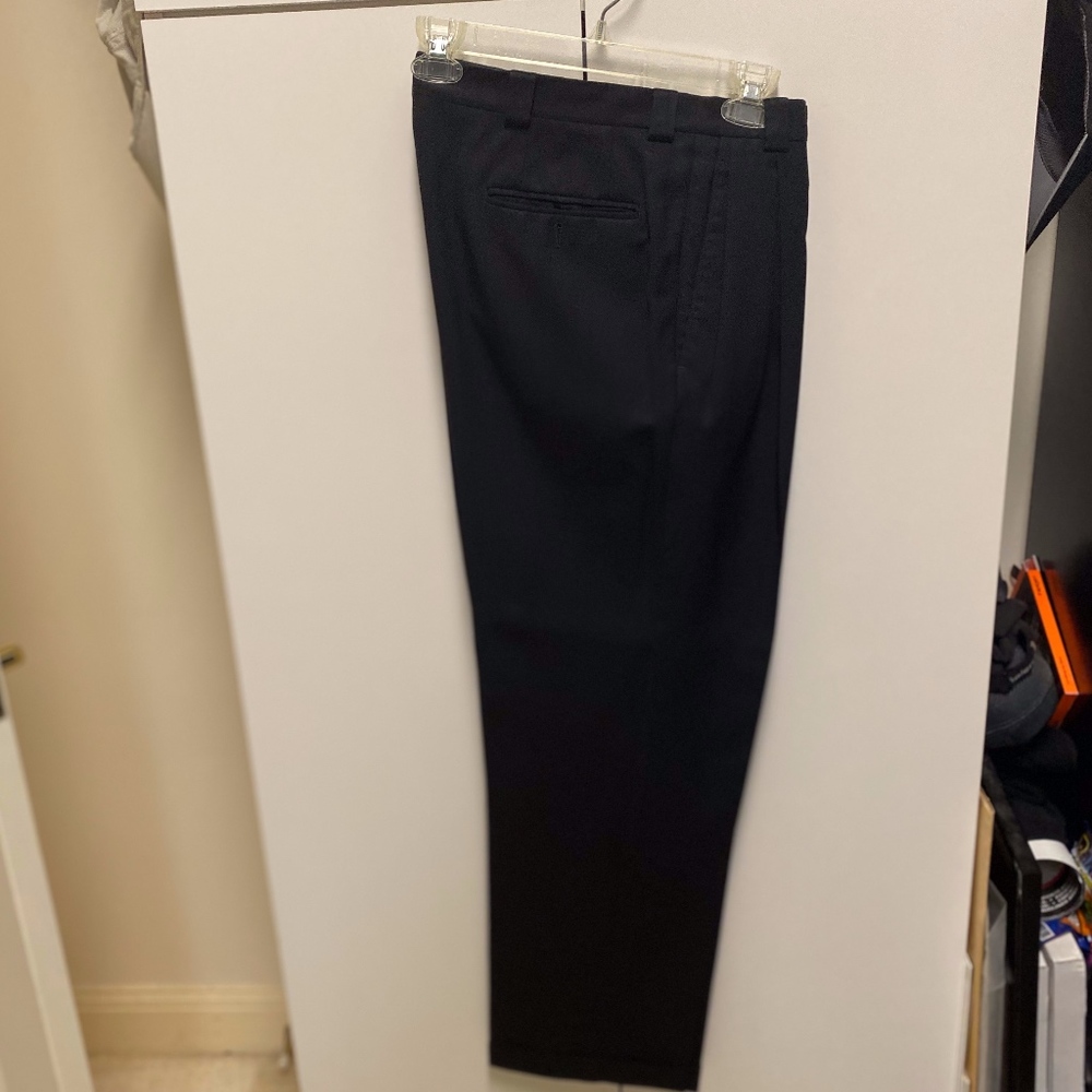 Armani Pleated Black Dress Pants Size 30